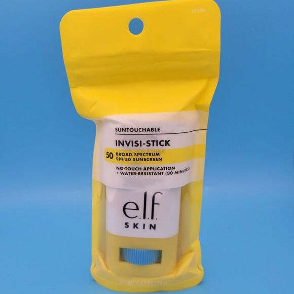 NEW ELF Skin Suntouchable Invisi-Stick SPF 50 No-Touch Application Sunscreen - Picture 1 of 4